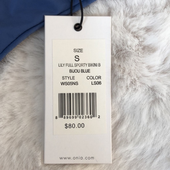 Onia Bikini Size Small NWT Black / Blue - Picture 6 of 8